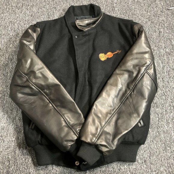 Rare Fiddler on the roof 30th Broadway play 2k Staff Jacket M Embroidered back